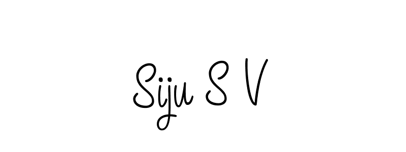 How to make Siju S V signature? Angelique-Rose-font-FFP is a professional autograph style. Create handwritten signature for Siju S V name. Siju S V signature style 5 images and pictures png