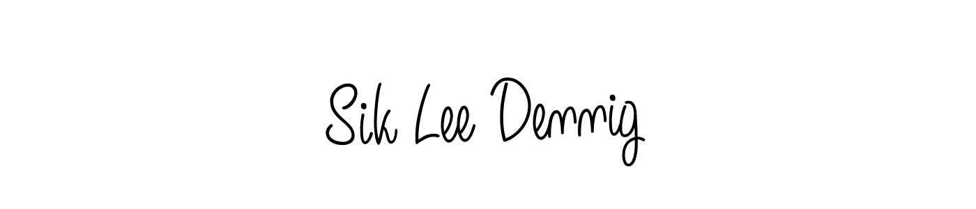 Best and Professional Signature Style for Sik Lee Dennig. Angelique-Rose-font-FFP Best Signature Style Collection. Sik Lee Dennig signature style 5 images and pictures png