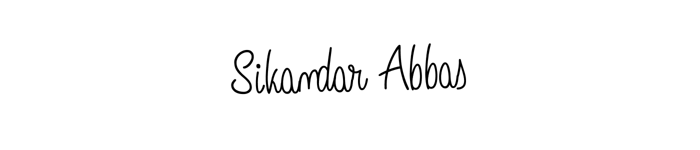 Also we have Sikandar Abbas name is the best signature style. Create professional handwritten signature collection using Angelique-Rose-font-FFP autograph style. Sikandar Abbas signature style 5 images and pictures png