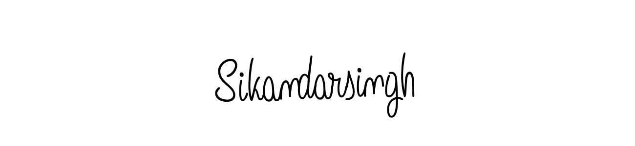 You should practise on your own different ways (Angelique-Rose-font-FFP) to write your name (Sikandarsingh) in signature. don't let someone else do it for you. Sikandarsingh signature style 5 images and pictures png