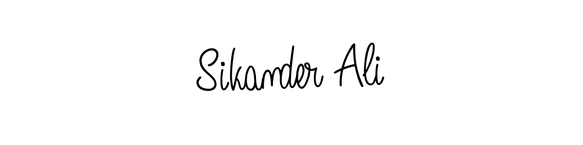How to make Sikander Ali signature? Angelique-Rose-font-FFP is a professional autograph style. Create handwritten signature for Sikander Ali name. Sikander Ali signature style 5 images and pictures png