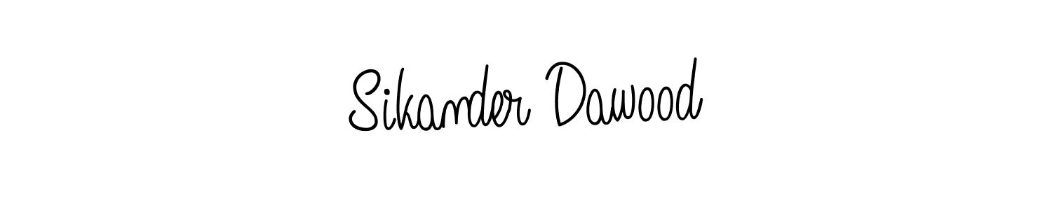 Also we have Sikander Dawood name is the best signature style. Create professional handwritten signature collection using Angelique-Rose-font-FFP autograph style. Sikander Dawood signature style 5 images and pictures png