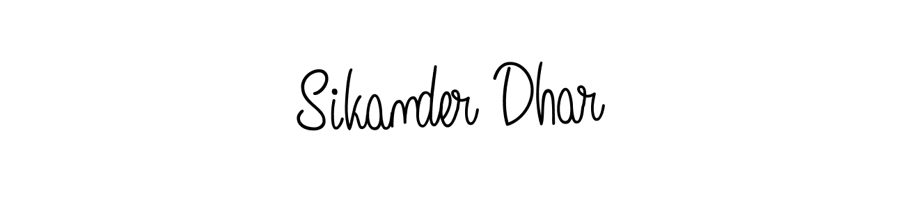 Angelique-Rose-font-FFP is a professional signature style that is perfect for those who want to add a touch of class to their signature. It is also a great choice for those who want to make their signature more unique. Get Sikander Dhar name to fancy signature for free. Sikander Dhar signature style 5 images and pictures png