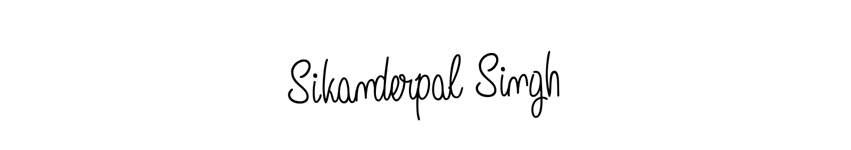 Use a signature maker to create a handwritten signature online. With this signature software, you can design (Angelique-Rose-font-FFP) your own signature for name Sikanderpal Singh. Sikanderpal Singh signature style 5 images and pictures png