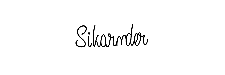 Use a signature maker to create a handwritten signature online. With this signature software, you can design (Angelique-Rose-font-FFP) your own signature for name Sikarnder. Sikarnder signature style 5 images and pictures png