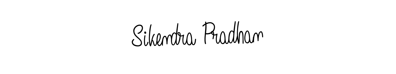 The best way (Angelique-Rose-font-FFP) to make a short signature is to pick only two or three words in your name. The name Sikendra Pradhan include a total of six letters. For converting this name. Sikendra Pradhan signature style 5 images and pictures png