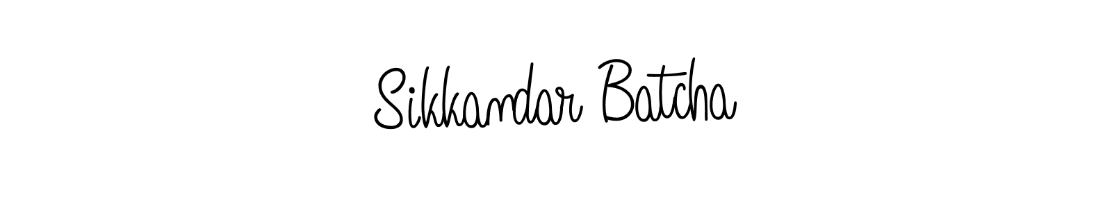 How to make Sikkandar Batcha signature? Angelique-Rose-font-FFP is a professional autograph style. Create handwritten signature for Sikkandar Batcha name. Sikkandar Batcha signature style 5 images and pictures png