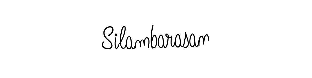 How to make Silambarasan name signature. Use Angelique-Rose-font-FFP style for creating short signs online. This is the latest handwritten sign. Silambarasan signature style 5 images and pictures png
