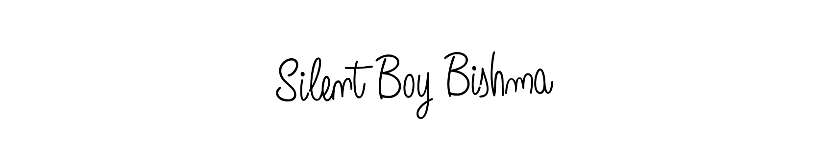 How to make Silent Boy Bishma name signature. Use Angelique-Rose-font-FFP style for creating short signs online. This is the latest handwritten sign. Silent Boy Bishma signature style 5 images and pictures png