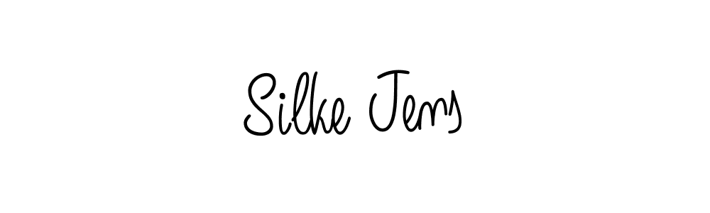 Silke Jens stylish signature style. Best Handwritten Sign (Angelique-Rose-font-FFP) for my name. Handwritten Signature Collection Ideas for my name Silke Jens. Silke Jens signature style 5 images and pictures png