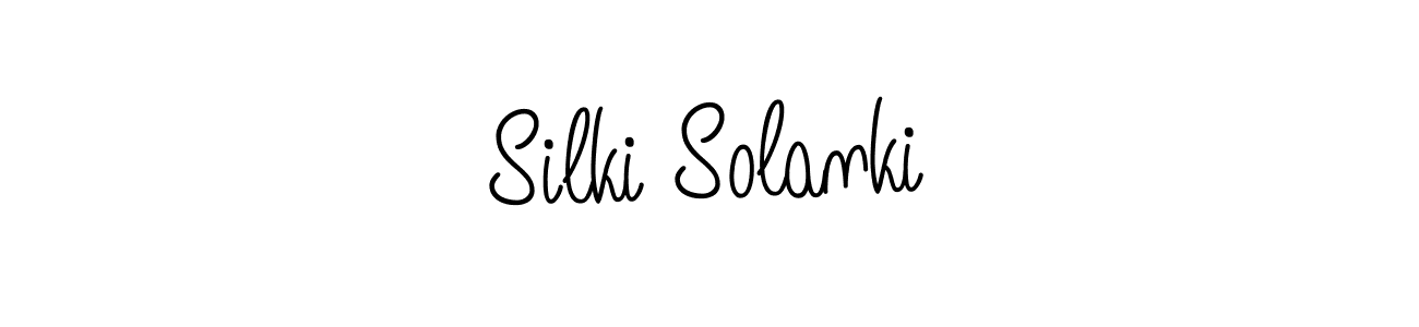 Create a beautiful signature design for name Silki Solanki. With this signature (Angelique-Rose-font-FFP) fonts, you can make a handwritten signature for free. Silki Solanki signature style 5 images and pictures png