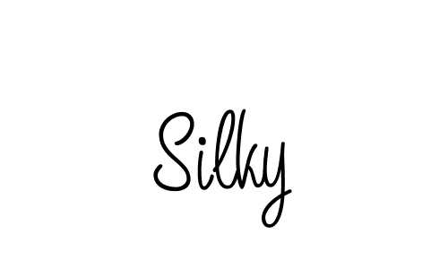 How to make Silky signature? Angelique-Rose-font-FFP is a professional autograph style. Create handwritten signature for Silky name. Silky signature style 5 images and pictures png
