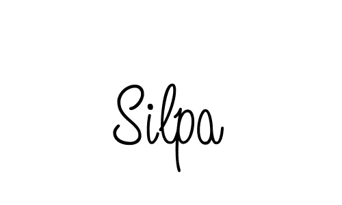 Silpa stylish signature style. Best Handwritten Sign (Angelique-Rose-font-FFP) for my name. Handwritten Signature Collection Ideas for my name Silpa. Silpa signature style 5 images and pictures png