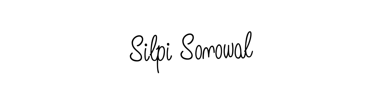 The best way (Angelique-Rose-font-FFP) to make a short signature is to pick only two or three words in your name. The name Silpi Sonowal include a total of six letters. For converting this name. Silpi Sonowal signature style 5 images and pictures png