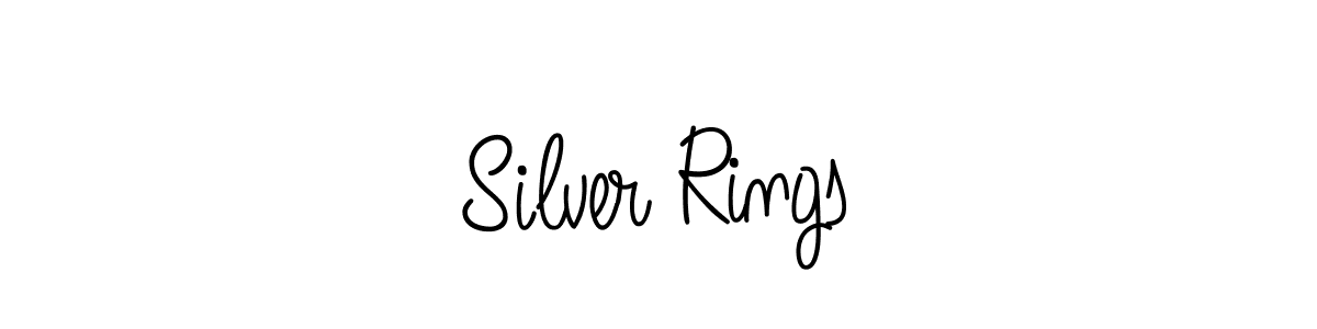 Best and Professional Signature Style for Silver Rings. Angelique-Rose-font-FFP Best Signature Style Collection. Silver Rings signature style 5 images and pictures png