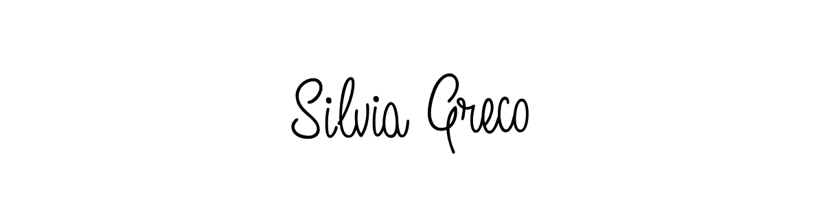 How to make Silvia Greco name signature. Use Angelique-Rose-font-FFP style for creating short signs online. This is the latest handwritten sign. Silvia Greco signature style 5 images and pictures png