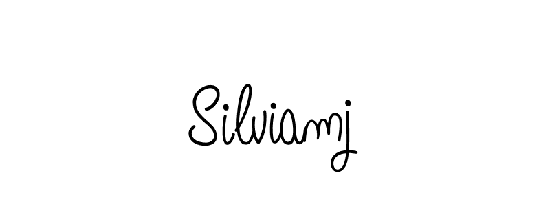 How to Draw Silviamj signature style? Angelique-Rose-font-FFP is a latest design signature styles for name Silviamj. Silviamj signature style 5 images and pictures png