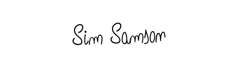 You should practise on your own different ways (Angelique-Rose-font-FFP) to write your name (Sim Samson) in signature. don't let someone else do it for you. Sim Samson signature style 5 images and pictures png