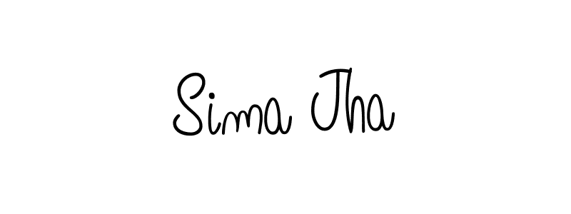 How to Draw Sima Jha signature style? Angelique-Rose-font-FFP is a latest design signature styles for name Sima Jha. Sima Jha signature style 5 images and pictures png