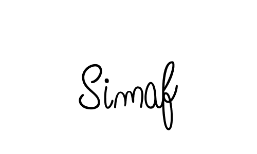 How to make Simaf name signature. Use Angelique-Rose-font-FFP style for creating short signs online. This is the latest handwritten sign. Simaf signature style 5 images and pictures png