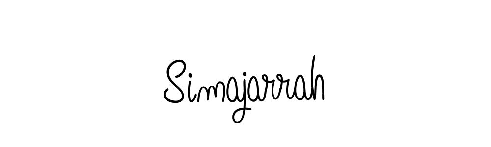 Simajarrah stylish signature style. Best Handwritten Sign (Angelique-Rose-font-FFP) for my name. Handwritten Signature Collection Ideas for my name Simajarrah. Simajarrah signature style 5 images and pictures png