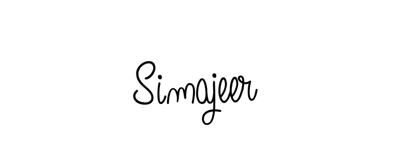 Check out images of Autograph of Simajeer name. Actor Simajeer Signature Style. Angelique-Rose-font-FFP is a professional sign style online. Simajeer signature style 5 images and pictures png