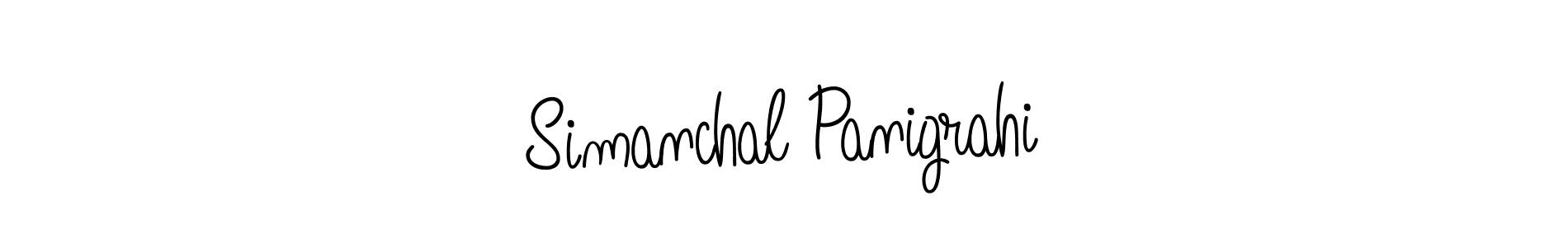Use a signature maker to create a handwritten signature online. With this signature software, you can design (Angelique-Rose-font-FFP) your own signature for name Simanchal Panigrahi. Simanchal Panigrahi signature style 5 images and pictures png