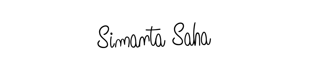 Design your own signature with our free online signature maker. With this signature software, you can create a handwritten (Angelique-Rose-font-FFP) signature for name Simanta Saha. Simanta Saha signature style 5 images and pictures png