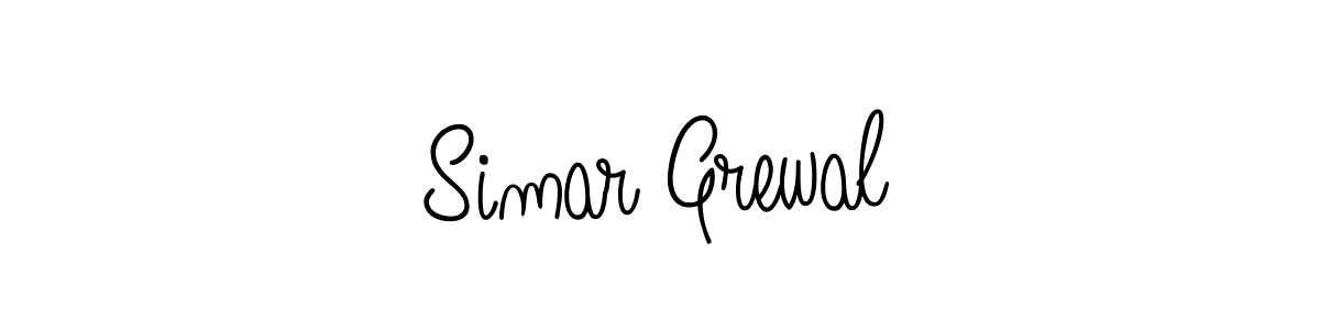 How to Draw Simar Grewal signature style? Angelique-Rose-font-FFP is a latest design signature styles for name Simar Grewal. Simar Grewal signature style 5 images and pictures png