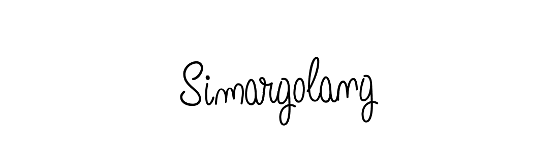 Use a signature maker to create a handwritten signature online. With this signature software, you can design (Angelique-Rose-font-FFP) your own signature for name Simargolang. Simargolang signature style 5 images and pictures png