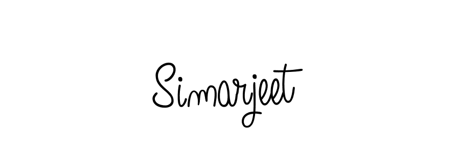 Use a signature maker to create a handwritten signature online. With this signature software, you can design (Angelique-Rose-font-FFP) your own signature for name Simarjeet. Simarjeet signature style 5 images and pictures png