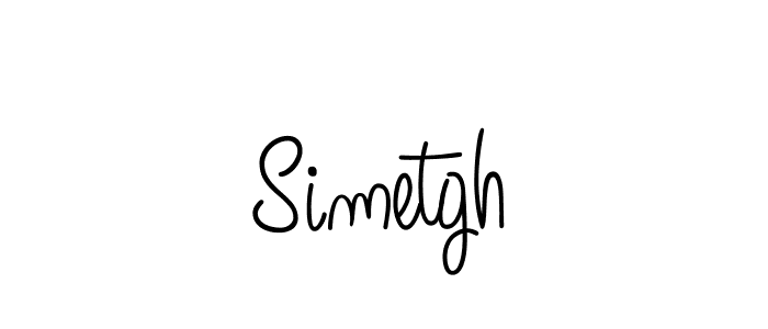 You should practise on your own different ways (Angelique-Rose-font-FFP) to write your name (Simetgh) in signature. don't let someone else do it for you. Simetgh signature style 5 images and pictures png
