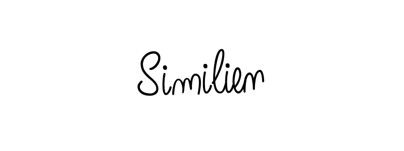 Make a beautiful signature design for name Similien. With this signature (Angelique-Rose-font-FFP) style, you can create a handwritten signature for free. Similien signature style 5 images and pictures png