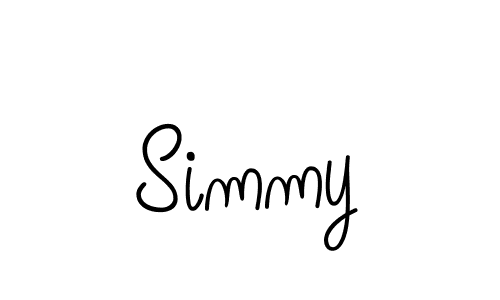 How to make Simmy name signature. Use Angelique-Rose-font-FFP style for creating short signs online. This is the latest handwritten sign. Simmy signature style 5 images and pictures png