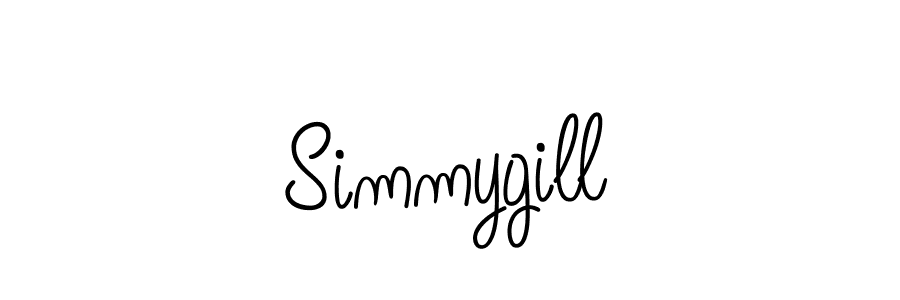 Create a beautiful signature design for name Simmygill. With this signature (Angelique-Rose-font-FFP) fonts, you can make a handwritten signature for free. Simmygill signature style 5 images and pictures png