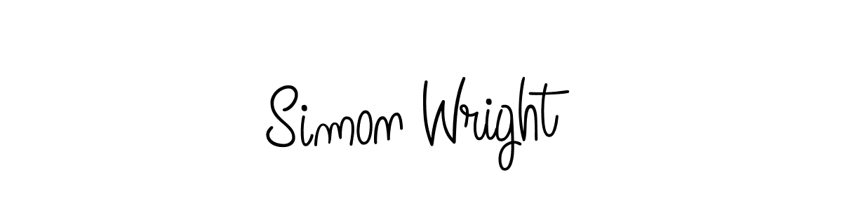 Best and Professional Signature Style for Simon Wright. Angelique-Rose-font-FFP Best Signature Style Collection. Simon Wright signature style 5 images and pictures png