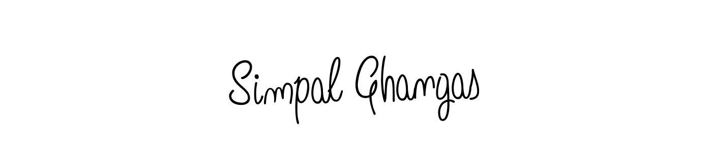 Make a beautiful signature design for name Simpal Ghangas. Use this online signature maker to create a handwritten signature for free. Simpal Ghangas signature style 5 images and pictures png