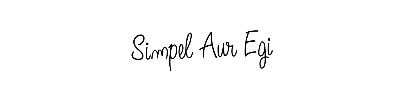 if you are searching for the best signature style for your name Simpel Aur Egi. so please give up your signature search. here we have designed multiple signature styles  using Angelique-Rose-font-FFP. Simpel Aur Egi signature style 5 images and pictures png