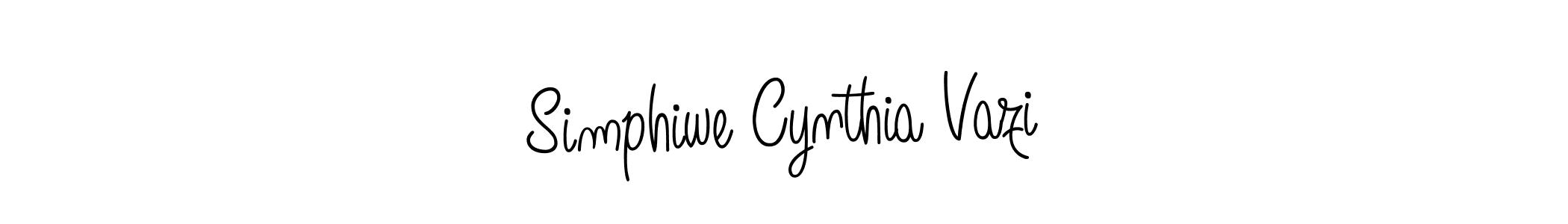 It looks lik you need a new signature style for name Simphiwe Cynthia Vazi. Design unique handwritten (Angelique-Rose-font-FFP) signature with our free signature maker in just a few clicks. Simphiwe Cynthia Vazi signature style 5 images and pictures png