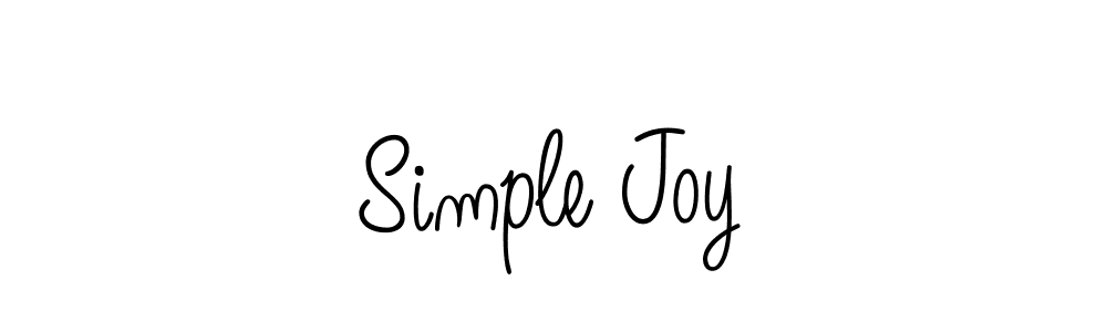 Simple Joy stylish signature style. Best Handwritten Sign (Angelique-Rose-font-FFP) for my name. Handwritten Signature Collection Ideas for my name Simple Joy. Simple Joy signature style 5 images and pictures png