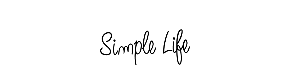 How to Draw Simple Life signature style? Angelique-Rose-font-FFP is a latest design signature styles for name Simple Life. Simple Life signature style 5 images and pictures png