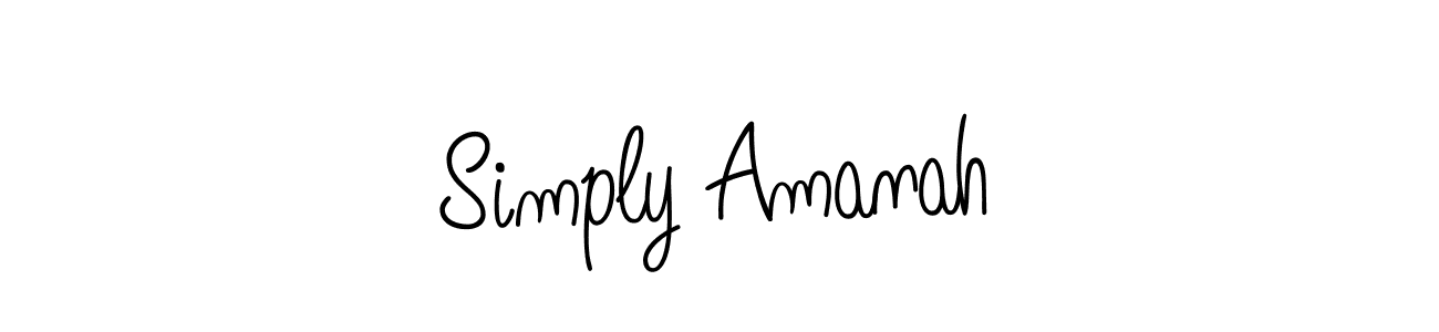 if you are searching for the best signature style for your name Simply Amanah. so please give up your signature search. here we have designed multiple signature styles  using Angelique-Rose-font-FFP. Simply Amanah signature style 5 images and pictures png