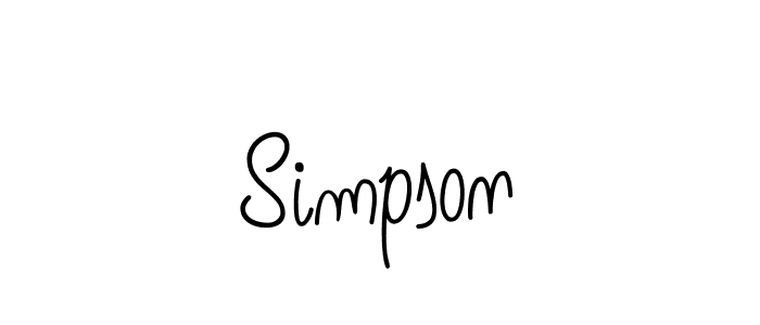 Create a beautiful signature design for name Simpson. With this signature (Angelique-Rose-font-FFP) fonts, you can make a handwritten signature for free. Simpson signature style 5 images and pictures png