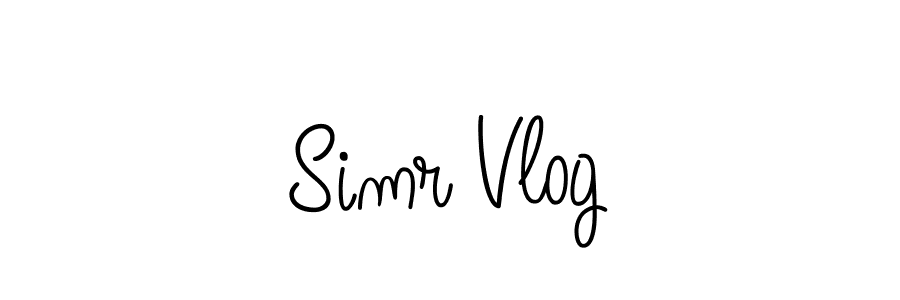 You should practise on your own different ways (Angelique-Rose-font-FFP) to write your name (Simr Vlog) in signature. don't let someone else do it for you. Simr Vlog signature style 5 images and pictures png