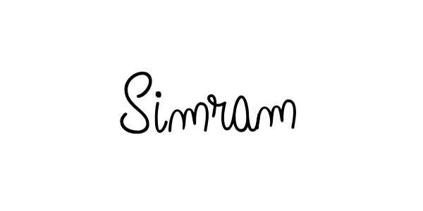 The best way (Angelique-Rose-font-FFP) to make a short signature is to pick only two or three words in your name. The name Simram include a total of six letters. For converting this name. Simram signature style 5 images and pictures png