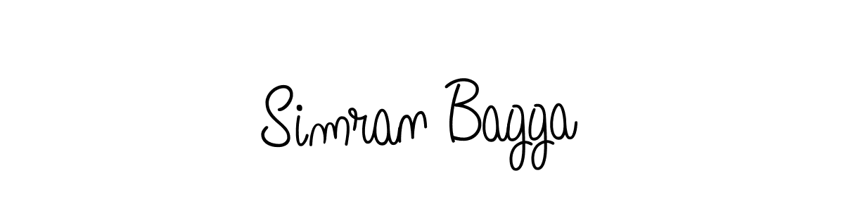 How to Draw Simran Bagga signature style? Angelique-Rose-font-FFP is a latest design signature styles for name Simran Bagga. Simran Bagga signature style 5 images and pictures png