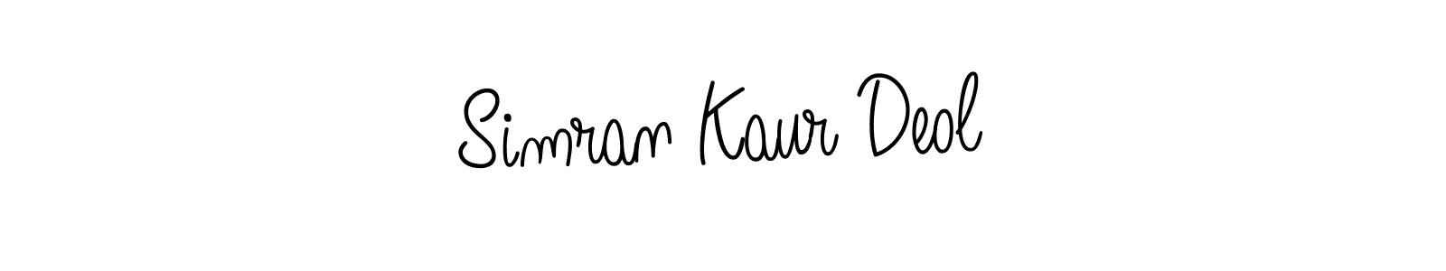 if you are searching for the best signature style for your name Simran Kaur Deol. so please give up your signature search. here we have designed multiple signature styles  using Angelique-Rose-font-FFP. Simran Kaur Deol signature style 5 images and pictures png