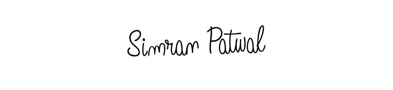 How to make Simran Patwal signature? Angelique-Rose-font-FFP is a professional autograph style. Create handwritten signature for Simran Patwal name. Simran Patwal signature style 5 images and pictures png