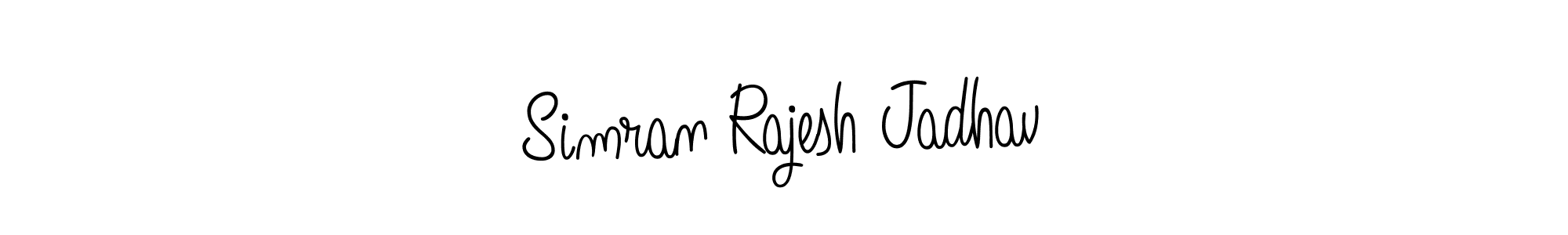 Angelique-Rose-font-FFP is a professional signature style that is perfect for those who want to add a touch of class to their signature. It is also a great choice for those who want to make their signature more unique. Get Simran Rajesh Jadhav name to fancy signature for free. Simran Rajesh Jadhav signature style 5 images and pictures png