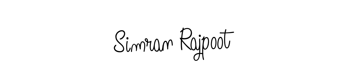 Design your own signature with our free online signature maker. With this signature software, you can create a handwritten (Angelique-Rose-font-FFP) signature for name Simran Rajpoot. Simran Rajpoot signature style 5 images and pictures png